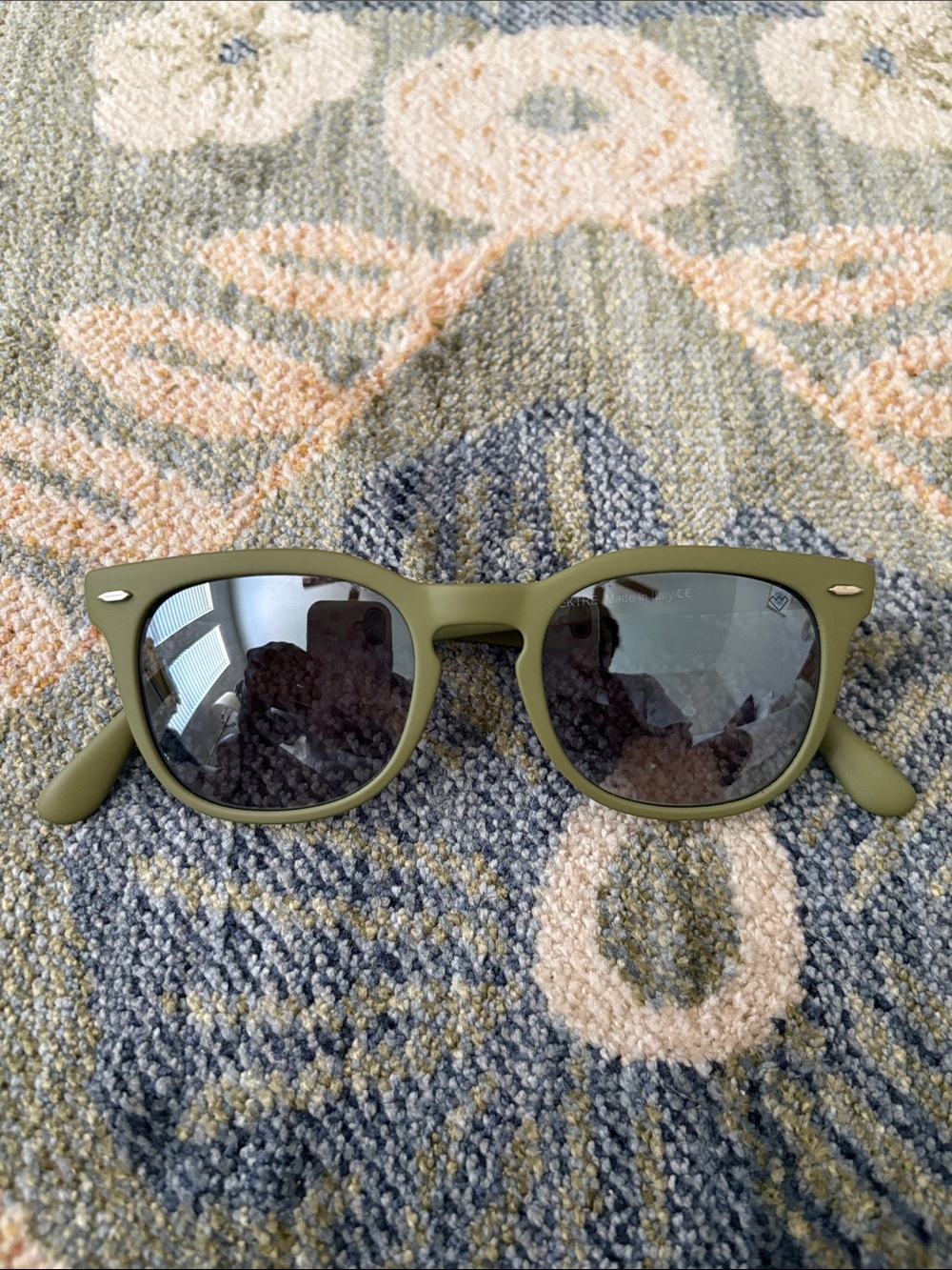 Spektre Matte Olive Green Memento Sunglasses Grey Lenses Made in Italy 🇮🇹